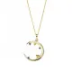 Orphelia® 'Eline' Dames Zilver 925 925 Collier - Goudkleurig ZH-7497/G