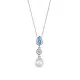 Orphelia® 'Lylou' Women's Sterling Silver Chain with Pendant - Silver ZH-7498