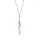 Orphelia® 'Loana' Women's Sterling Silver Chain with Pendant - Rose ZH-7505/RG