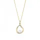 Orphelia® 'Baptiste' Women's Sterling Silver Chain with Pendant - Gold ZH-7507/G