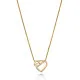 Orphelia® 'Ida' Women's Sterling Silver Chain with Pendant - Gold ZH-7521/G