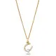Orphelia® 'Aurora' Women's Sterling Silver Chain with Pendant - Silver/Gold ZH-7525/G