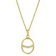 Orphelia® 'Amaliada' Women's Sterling Silver Pendant with Chain - Gold ZH-7572