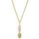 Orphelia® 'Lily' Women's Sterling Silver Pendant with Chain - Gold ZH-7582/G