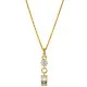 Orphelia® 'Madelyn' Women's Sterling Silver Pendant with Chain - Gold ZH-7583/G