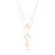 Orphelia® 'Izabella' Dames Zilver 925 925 Collier - Zilver/Rosé ZK-7185