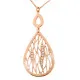 Orphelia® 'Linda' Women's Sterling Silver Chain with Pendant - Rose ZK-7188/RG
