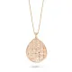 Orphelia® 'Pina' Women's Sterling Silver Chain with Pendant - Rose ZK-7191/RG