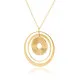 Orphelia® 'Hope' Damen Sterling Silber Halskette mit Anhänger - Gold ZK-7393