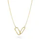 Orphelia® 'Rose' Women's Sterling Silver Necklace - Gold ZK-7561/G