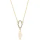 Orphelia® 'Normandy' Women's Sterling Silver Pendant with Chain - Gold ZK-7574/G