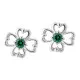 Orphelia® 'Saffina' Damen Sterling Silber Ohrstecker - Silber ZO-7081