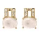 Orphelia® 'Alena' Dames Zilver 925 925 Oorknoppen - Goudkleurig ZO-7122/G