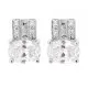 Orphelia® 'Alena' Women's Sterling Silver Stud Earrings - Silver ZO-7122