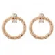 Orphelia® 'Novalie' Femmes Argent Boucle d'oreille - Rosé ZO-7129/RG