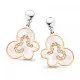 Orphelia® 'Luna' Damen Sterling Silber Ohrhänger - Silber/Rosa ZO-7166