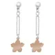 Orphelia® 'Dilara' Femmes Argent Boucle d'oreille - Argent/Rose ZO-7184