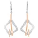 Orphelia® 'Lamara' Dames Zilver 925 925 Oorhangers - Zilver/Rosé ZO-7207