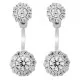 Orphelia® 'Victoria' Women's Sterling Silver Stud Earrings - Silver ZO-7222
