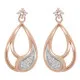 Orphelia® 'Minna' Femmes Argent Boucle d'oreille - Rosé ZO-7228