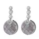 Orphelia® 'Vera' Women's Sterling Silver Drop Earrings - Silver ZO-7231