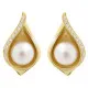 Orphelia® 'Sophia' Dames Zilver 925 925 Oorknoppen - Goudkleurig ZO-7234/G