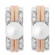 Orphelia® 'Lea' Femmes Argent Puce d'oreille - Argent/Rose ZO-7284