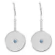 Orphelia® 'Genoa' Women's Sterling Silver Drop Earrings - Silver ZO-7291