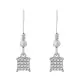 Orphelia® 'Claudia' Women's Sterling Silver Drop Earrings - Silver ZO-7344