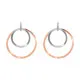 Orphelia® 'Margot' Dames Zilver 925 925 Oorhangers - Zilver/Rosé ZO-7387