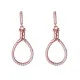 Orphelia® 'Aava' Women's Sterling Silver Drop Earrings - Rose ZO-7421