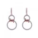 Orphelia® 'Aavia' Dames Zilver 925 925 Oorhangers - Rosékleurig ZO-7422