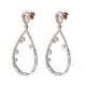 Orphelia® 'Islia' Women's Sterling Silver Drop Earrings - Rose ZO-7423/RG
