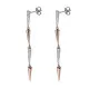 Orphelia® 'Aada' Femmes Argent Boucle d'oreille - Argent/Rose ZO-7433