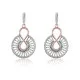 Orphelia® 'Frida' Dames Zilver 925 925 Oorhangers - Zilver/Rosé ZO-7437