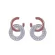 Orphelia® 'Carleen' Women's Sterling Silver Drop Earrings - Rose ZO-7440