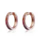 Orphelia® 'Pascaline' Damen Sterling Silber Creolen - Rosé ZO-7448