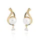 Orphelia® 'Adia' Women's Sterling Silver Drop Earrings - Gold ZO-7473