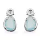 Orphelia® 'Rivera' Women's Sterling Silver Drop Earrings - Silver ZO-7480/BC
