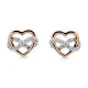 Orphelia® 'Jasmina' Damen Sterling Silber Ohrstecker - Silber/Rosa ZO-7483
