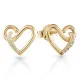 Orphelia® 'Ida' Women's Sterling Silver Stud Earrings - Gold ZO-7521/G