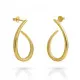 Orphelia® 'Cherry' Women's Sterling Silver Drop Earrings - Gold ZO-7551/G