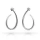 Orphelia® 'Cherry' Women's Sterling Silver Drop Earrings - Silver ZO-7551