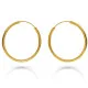 Orphelia® 'Agata' Women's Sterling Silver Hoop Earrings - Gold ZO-7552/G