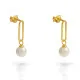 Orphelia® 'Grand' Femmes Argent Boucle d'oreille - Or ZO-7558/G