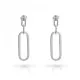 Orphelia® 'Essence' Women's Sterling Silver Drop Earrings - Silver ZO-7560