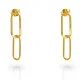 Orphelia® 'Rose' Women's Sterling Silver Drop Earrings - Gold ZO-7561/G
