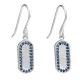 Orphelia® 'Malaga' Women's Sterling Silver Drop Earrings - Silver ZO-7573