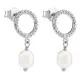 Orphelia® 'Spa' Women's Sterling Silver Drop Earrings - Silver ZO-7575