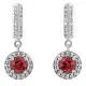 Orphelia® 'Bristol' Women's Sterling Silver Drop Earrings - Silver ZO-7579/P